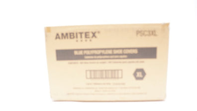 Ambitex PSC3XL Blue Polypropylene Shoe Covers, Size XL- Case of 300